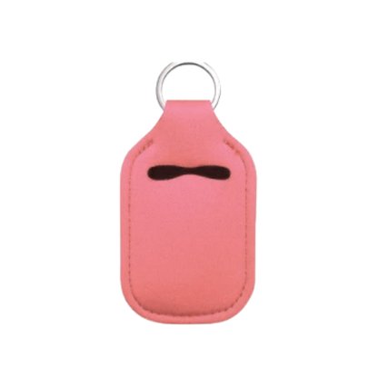 Solid Color Hand Sanitizer Keychain