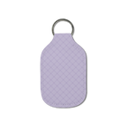 Lavender Plaid Hand Sanitizer Keychain