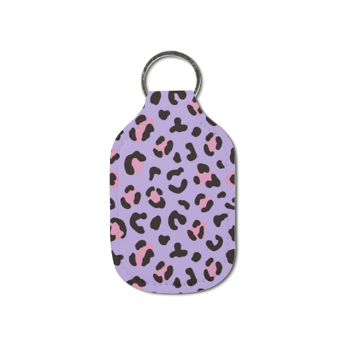 Leopard Life Hand Sanitizer Keychain