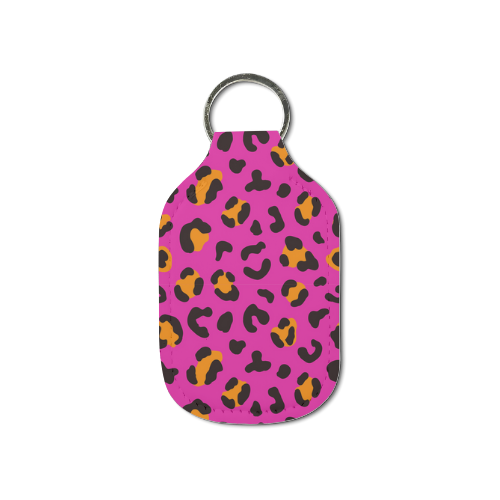 Leopard Life Hand Sanitizer Keychain