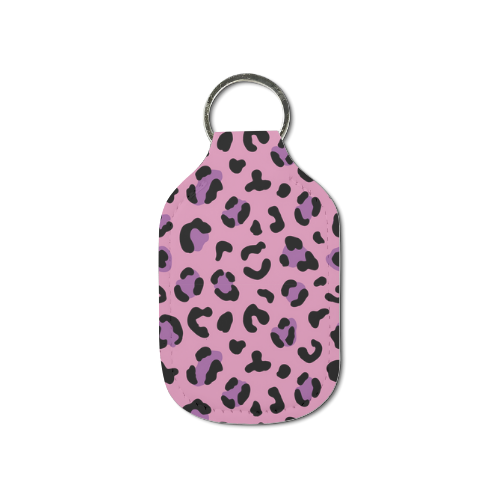 Leopard Life Hand Sanitizer Keychain