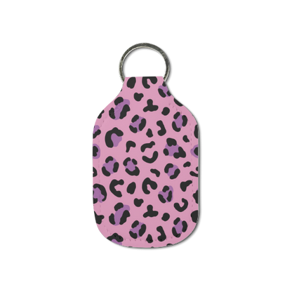 Leopard Life Hand Sanitizer Keychain