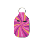 Pink Starburst Hand Sanitizer Keychain