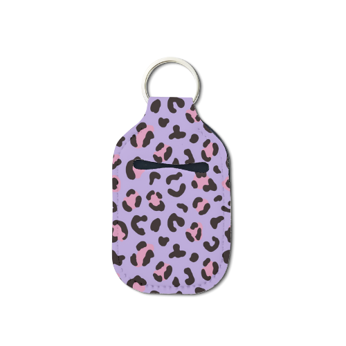 Leopard Life Hand Sanitizer Keychain