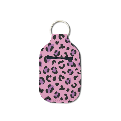 Leopard Life Hand Sanitizer Keychain