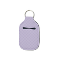 Lavender Plaid Hand Sanitizer Keychain