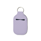 Lavender Plaid Hand Sanitizer Keychain