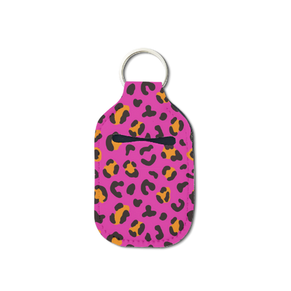 Leopard Life Hand Sanitizer Keychain