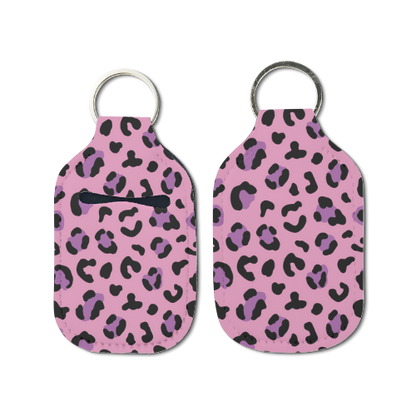 Leopard Life Hand Sanitizer Keychain