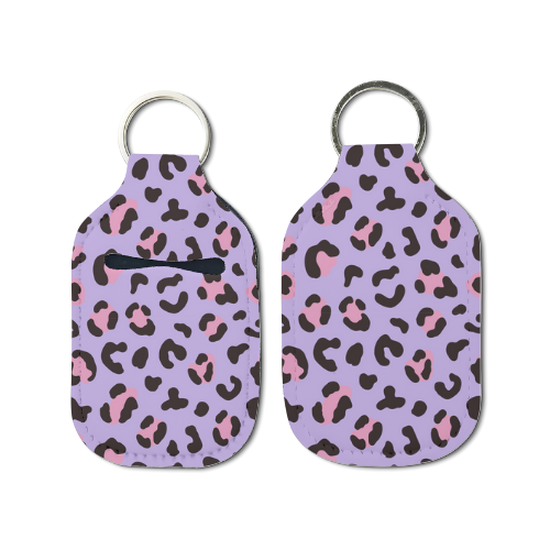 Leopard Life Hand Sanitizer Keychain