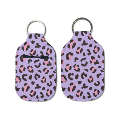 Leopard Life Hand Sanitizer Keychain