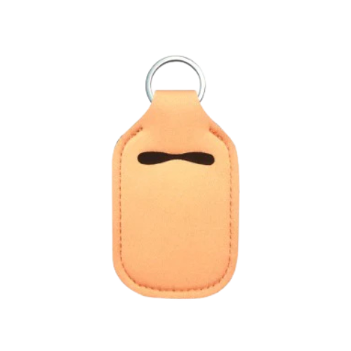 Solid Color Hand Sanitizer Keychain