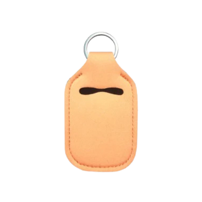 Solid Color Hand Sanitizer Keychain