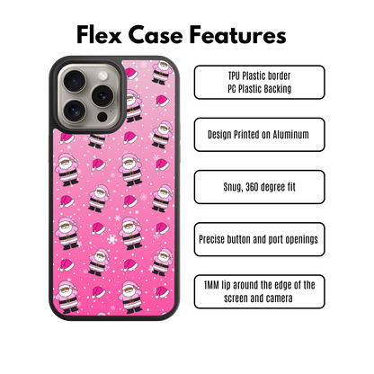 Pink Santa Flex Phone Case