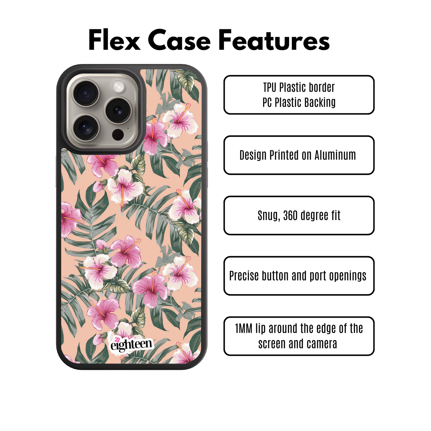 Hibiscus Haze Flex Phone Case
