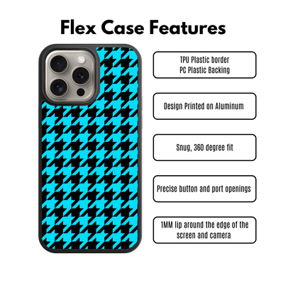 Neon Houndstooth Flex Phone Case