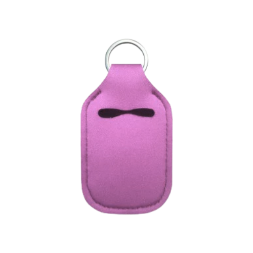 Solid Color Hand Sanitizer Keychain