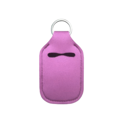 Solid Color Hand Sanitizer Keychain