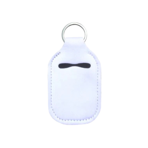 Solid Color Hand Sanitizer Keychain