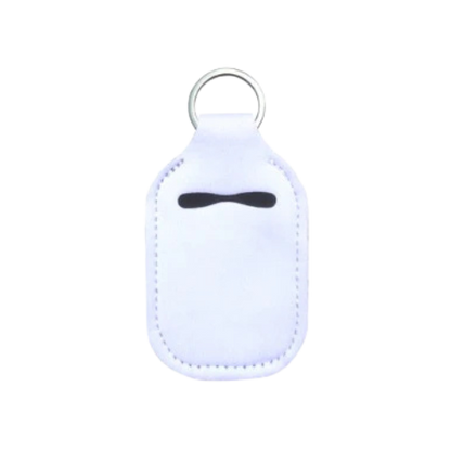 Solid Color Hand Sanitizer Keychain