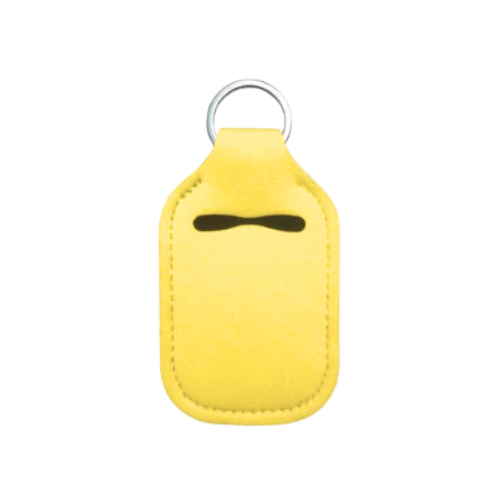 Solid Color Hand Sanitizer Keychain