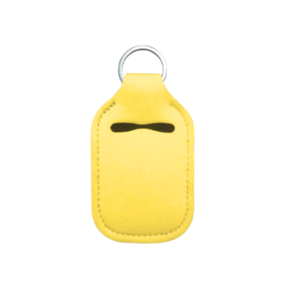 Solid Color Hand Sanitizer Keychain