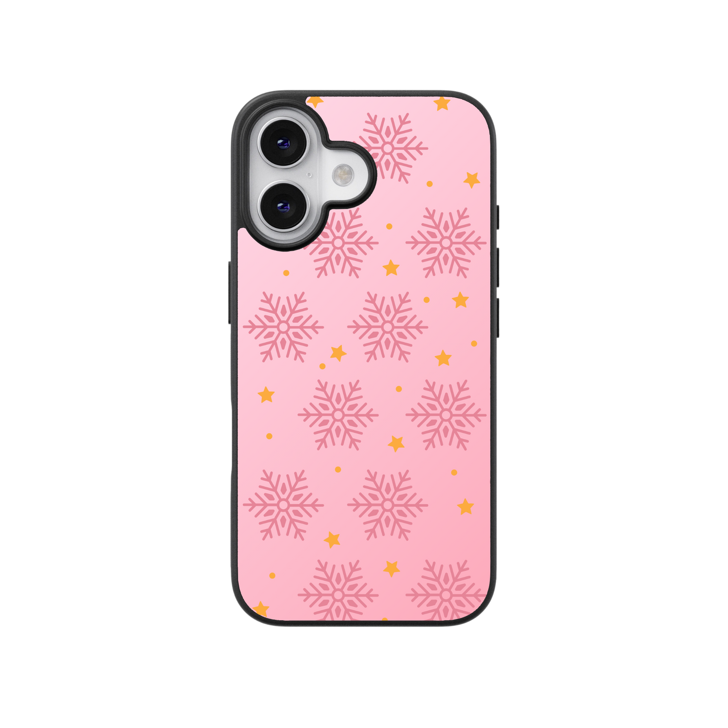 Pink Snowflake Flex Phone Case