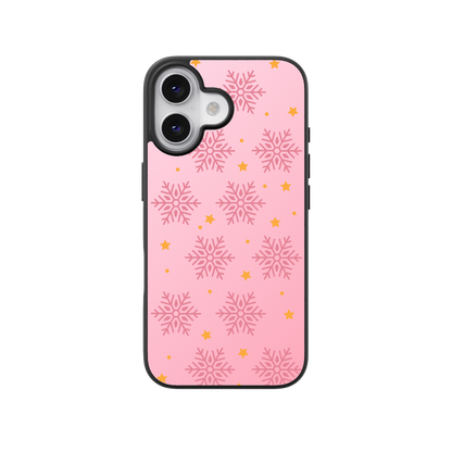 Pink Snowflake Flex Phone Case