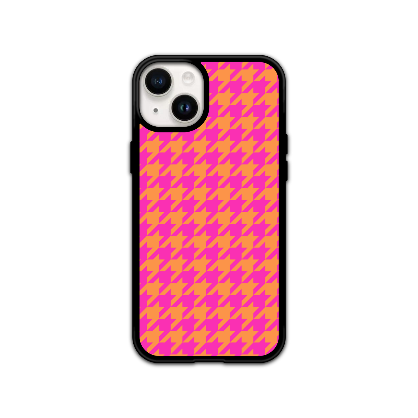 Colorblock Houndstooth Phone Case