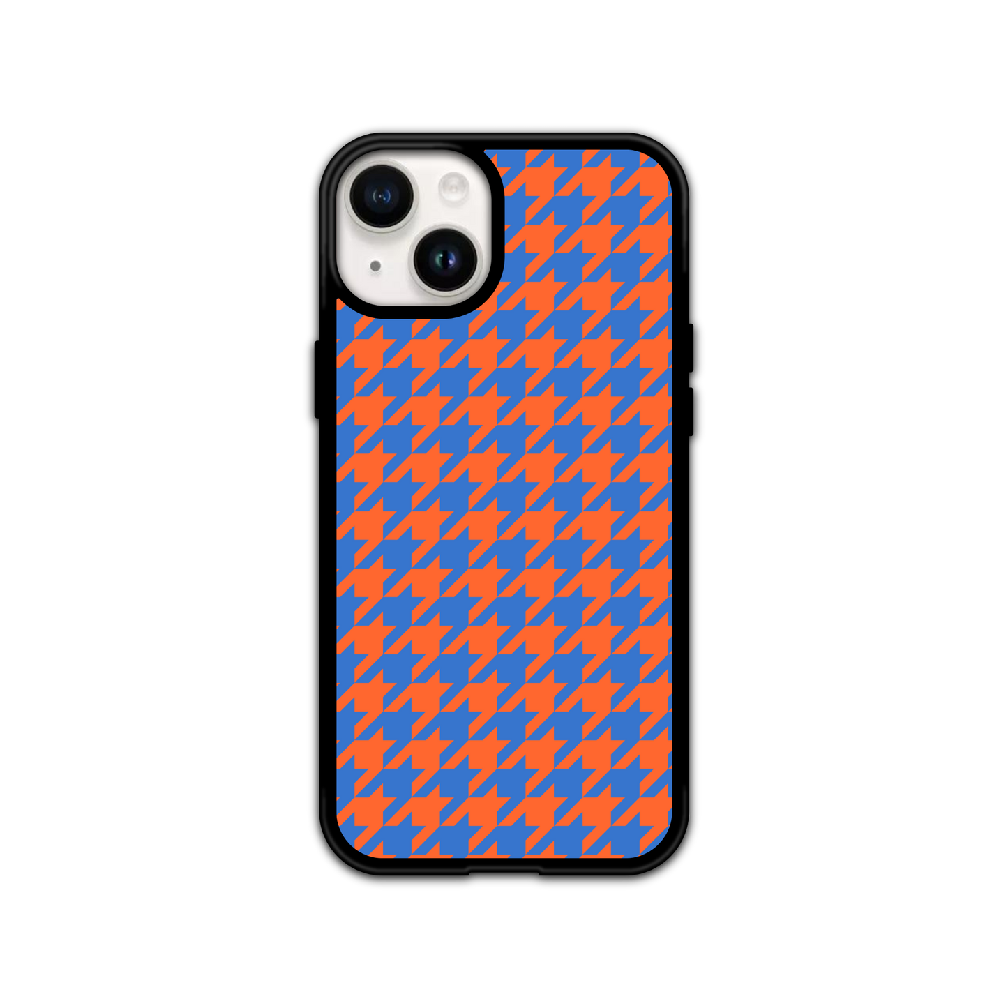 Colorblock Houndstooth Phone Case