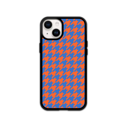 Colorblock Houndstooth Phone Case