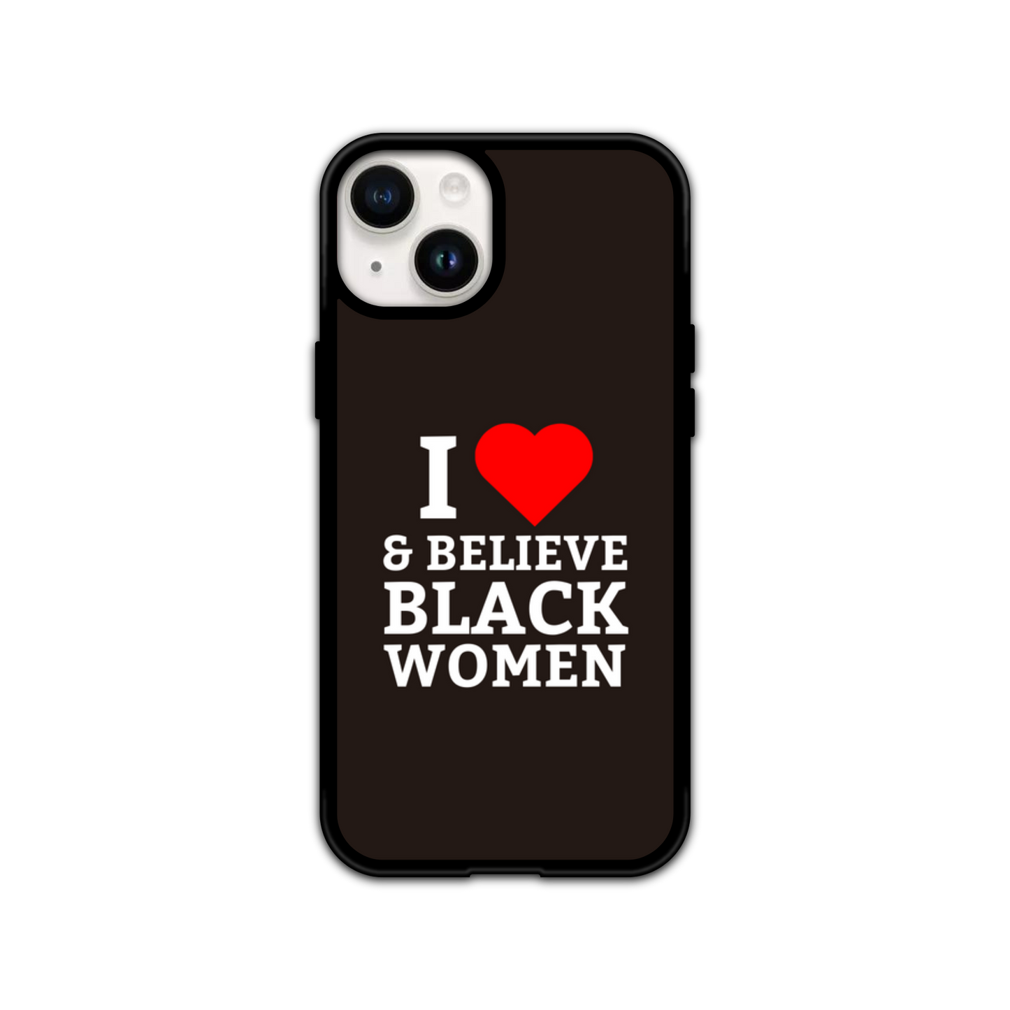 I HEART & Believe Black Women Flex Phone Case