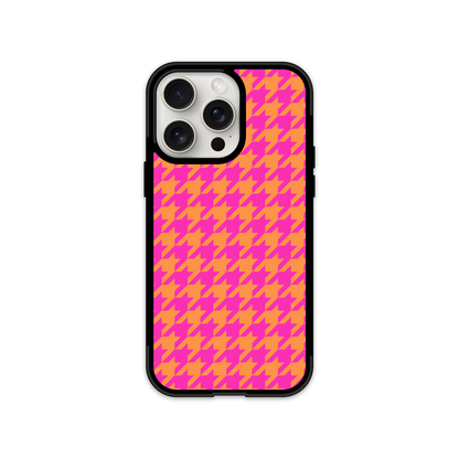 Colorblock Houndstooth Phone Case