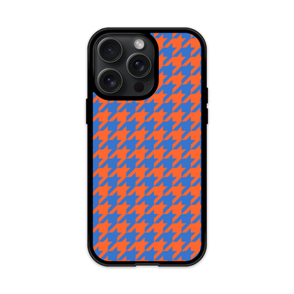 Colorblock Houndstooth Phone Case