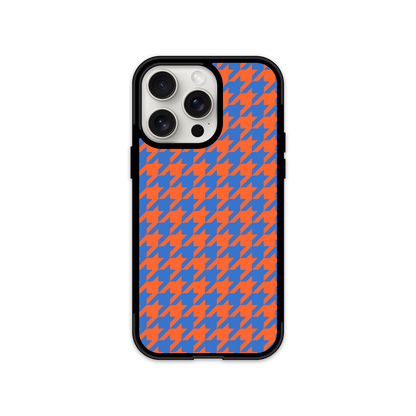 Colorblock Houndstooth Phone Case