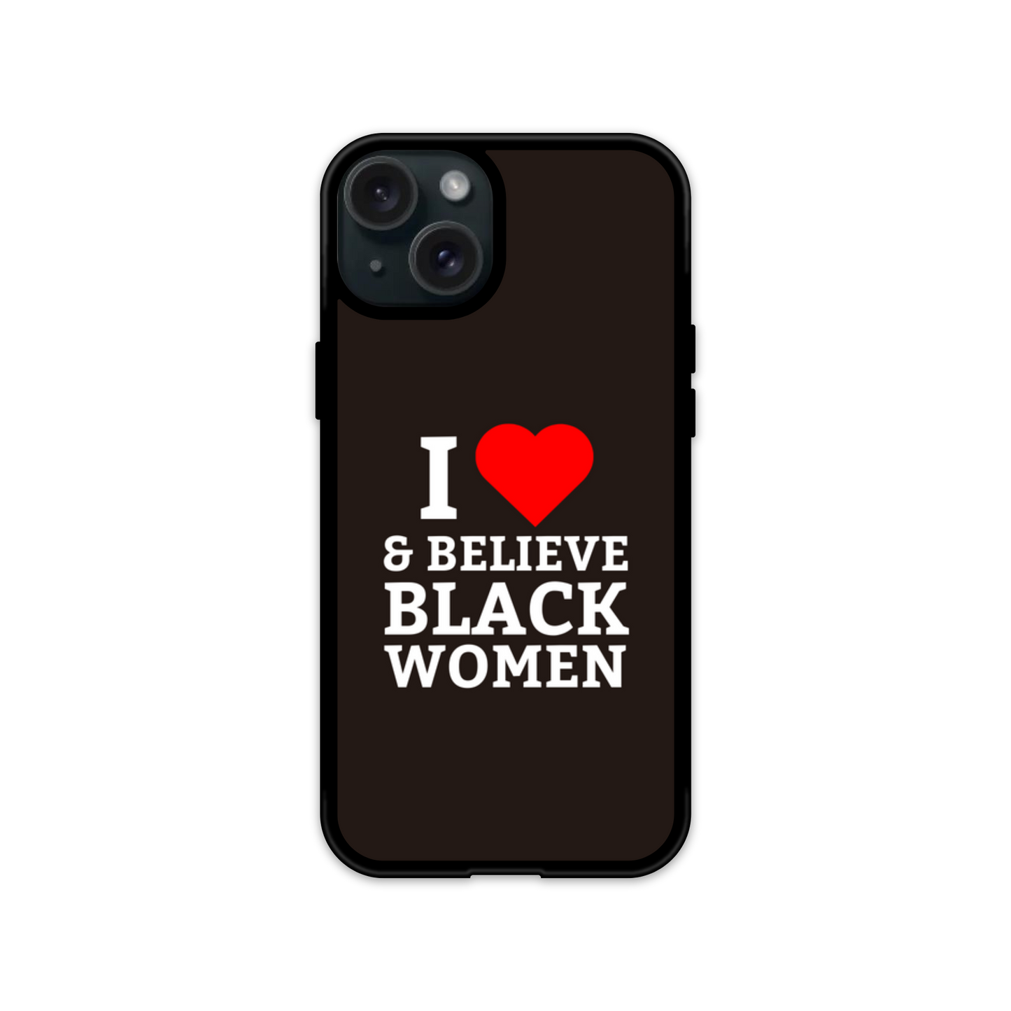 I HEART & Believe Black Women Flex Phone Case