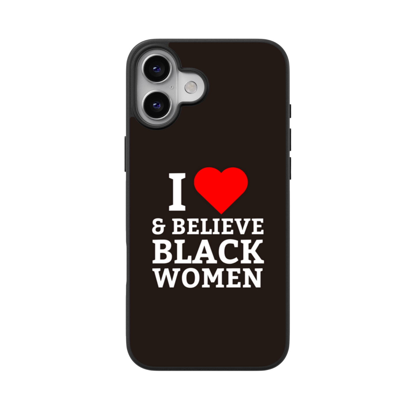 I HEART & Believe Black Women Flex Phone Case