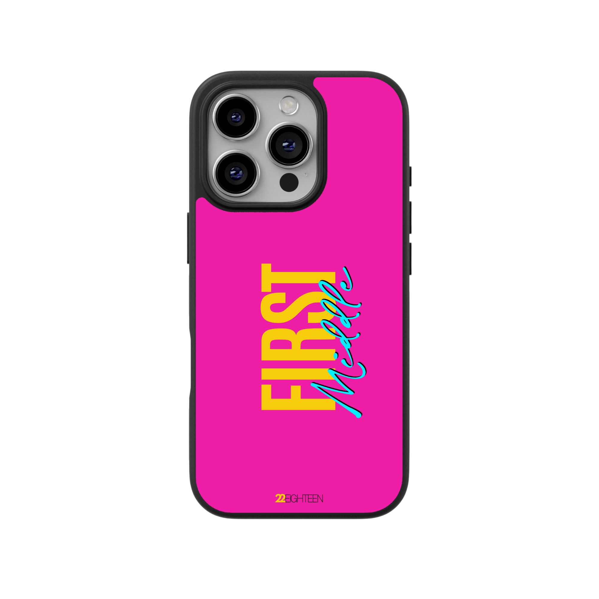 Custom Stack Name Flex Phone Case