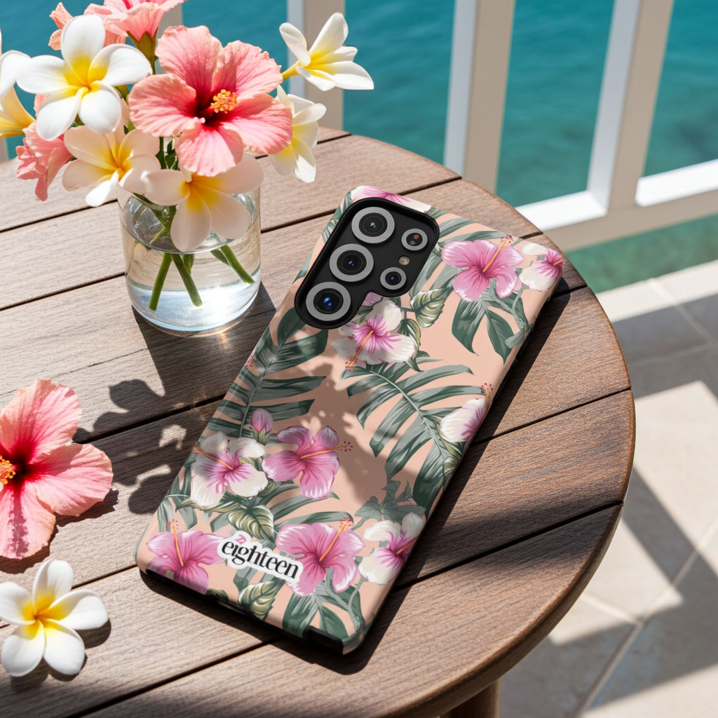 Hibiscus Haze Tough Phone Case