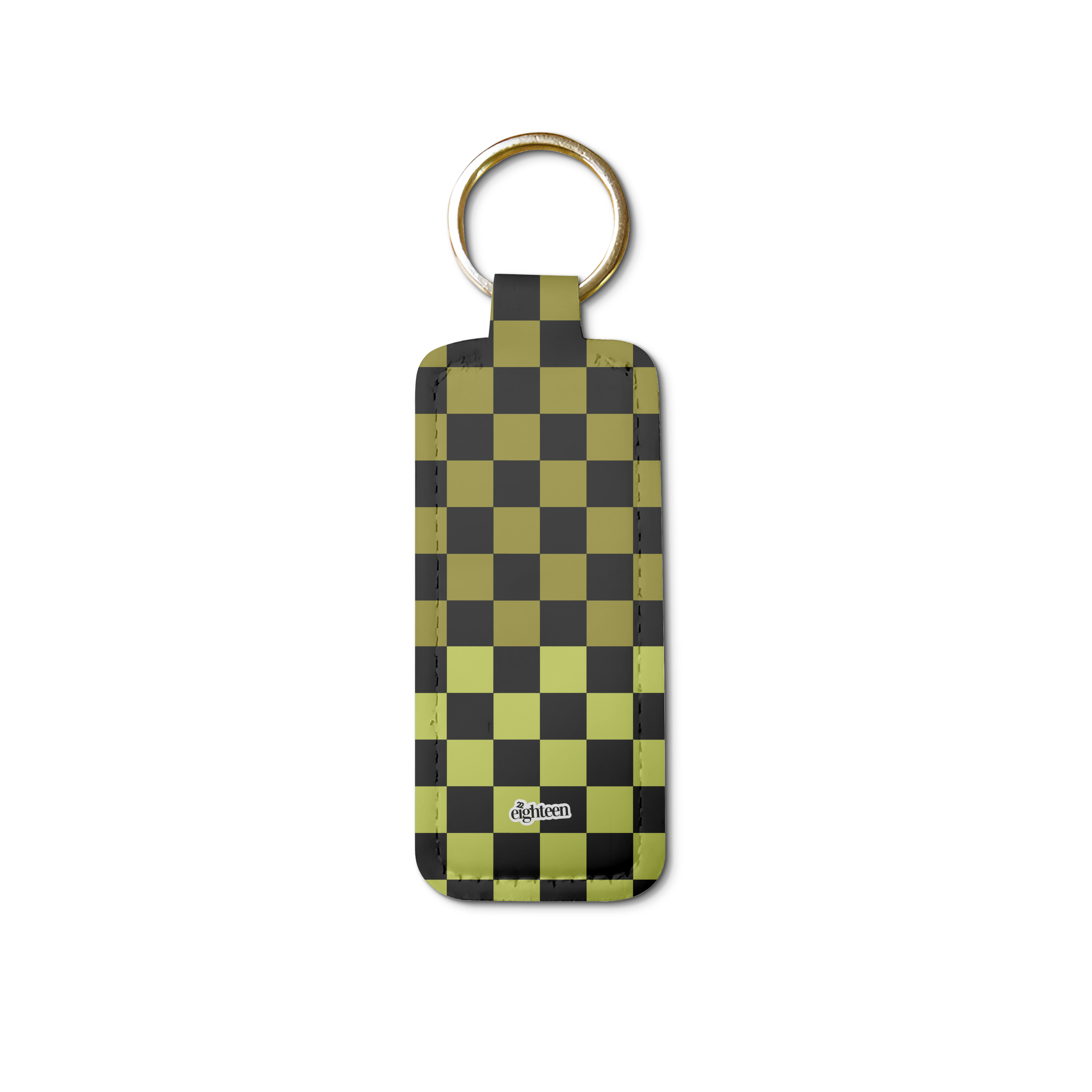 Split the Check Lip Balm Pouch Keychain