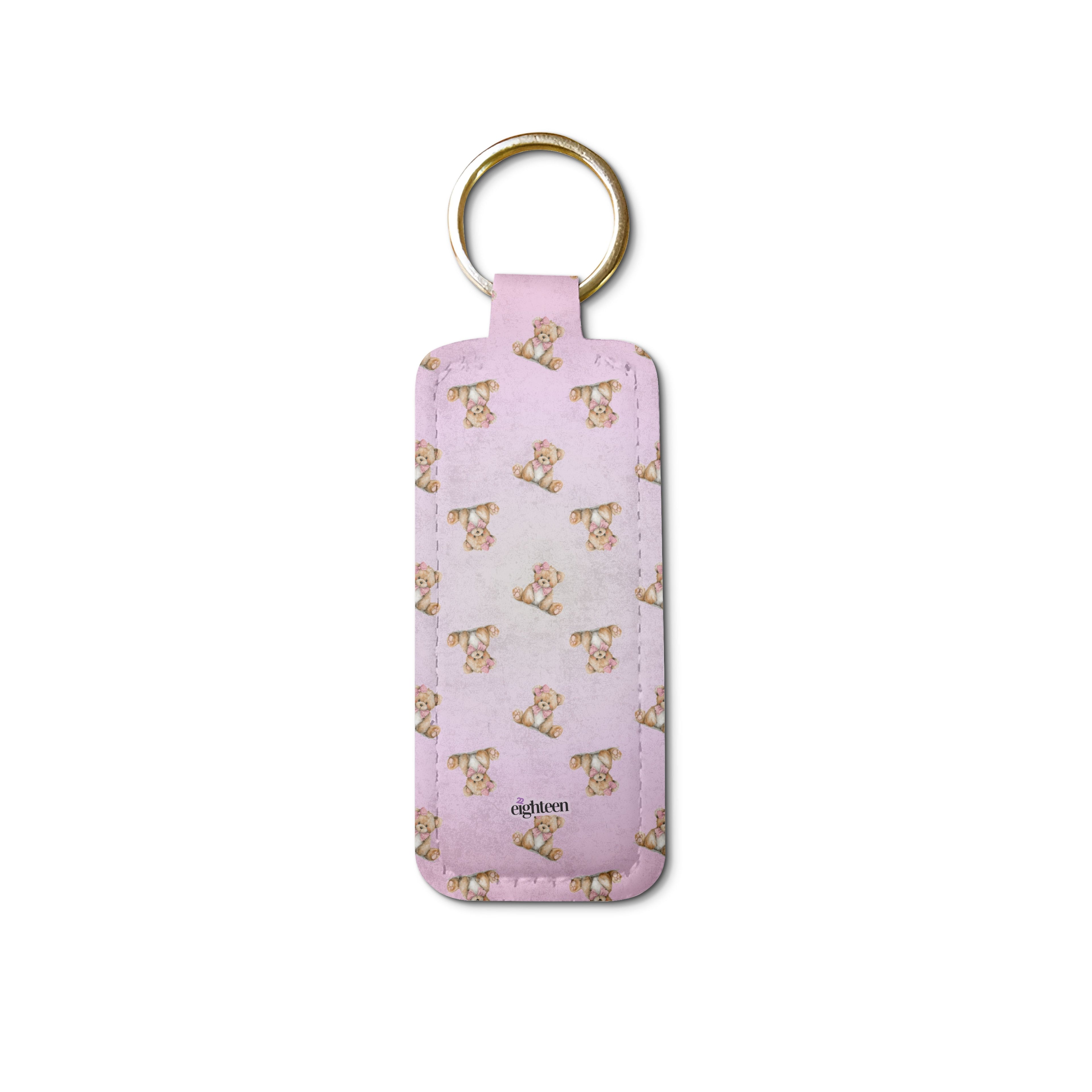 Velvet Sugar Lip Balm Pouch Keychain