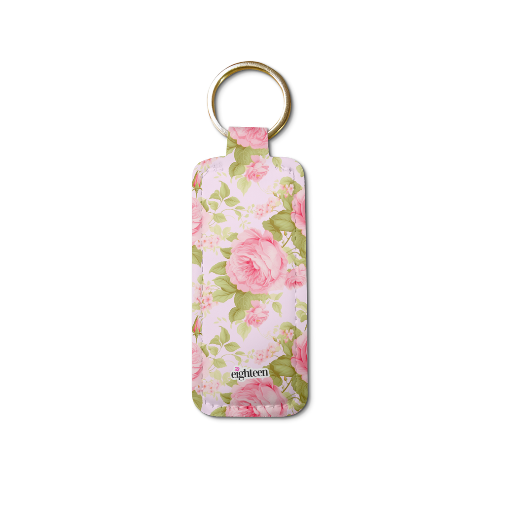 Forever Floral Lip Balm Pouch Keychain
