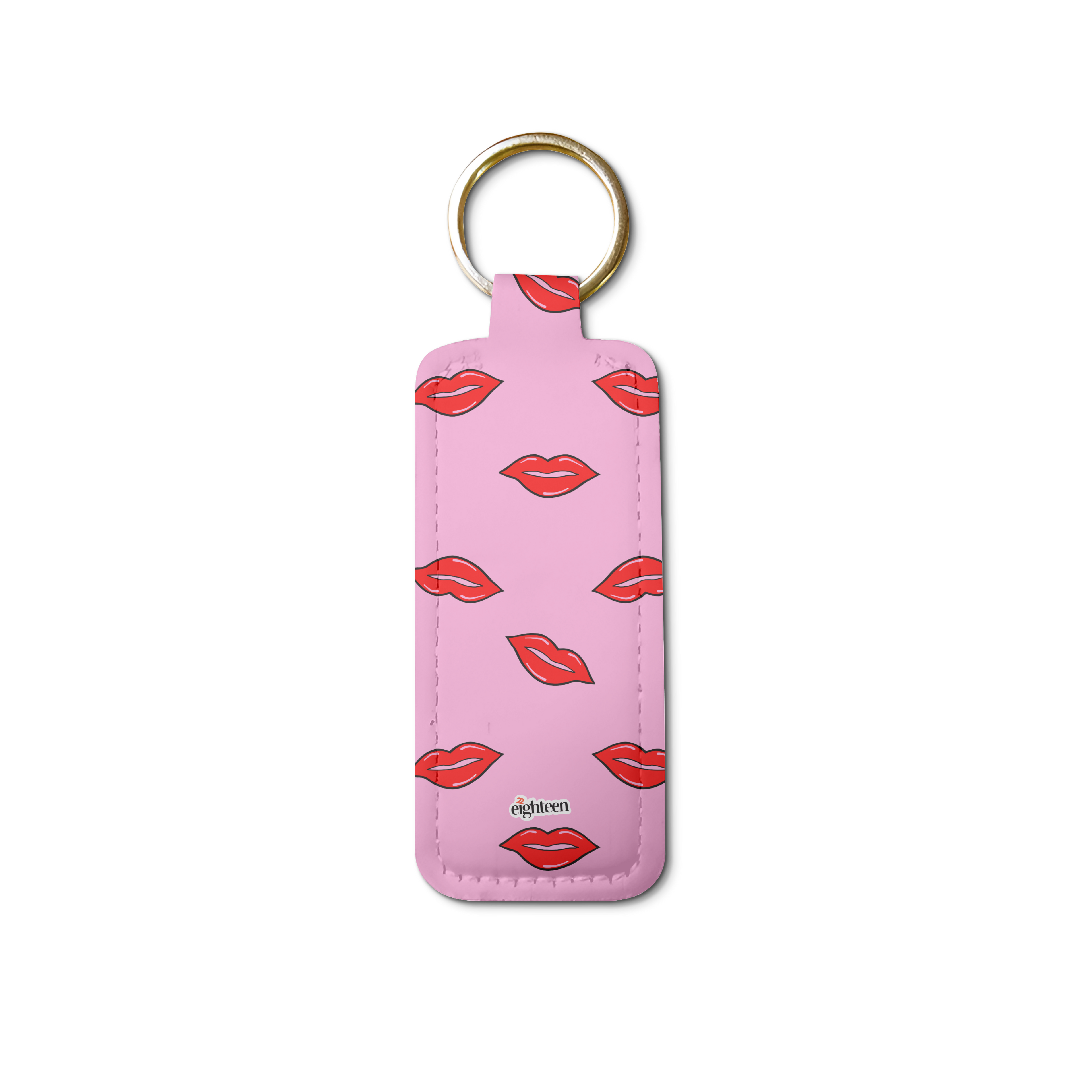 Kiss, Kiss Lip Balm Pouch Keychain