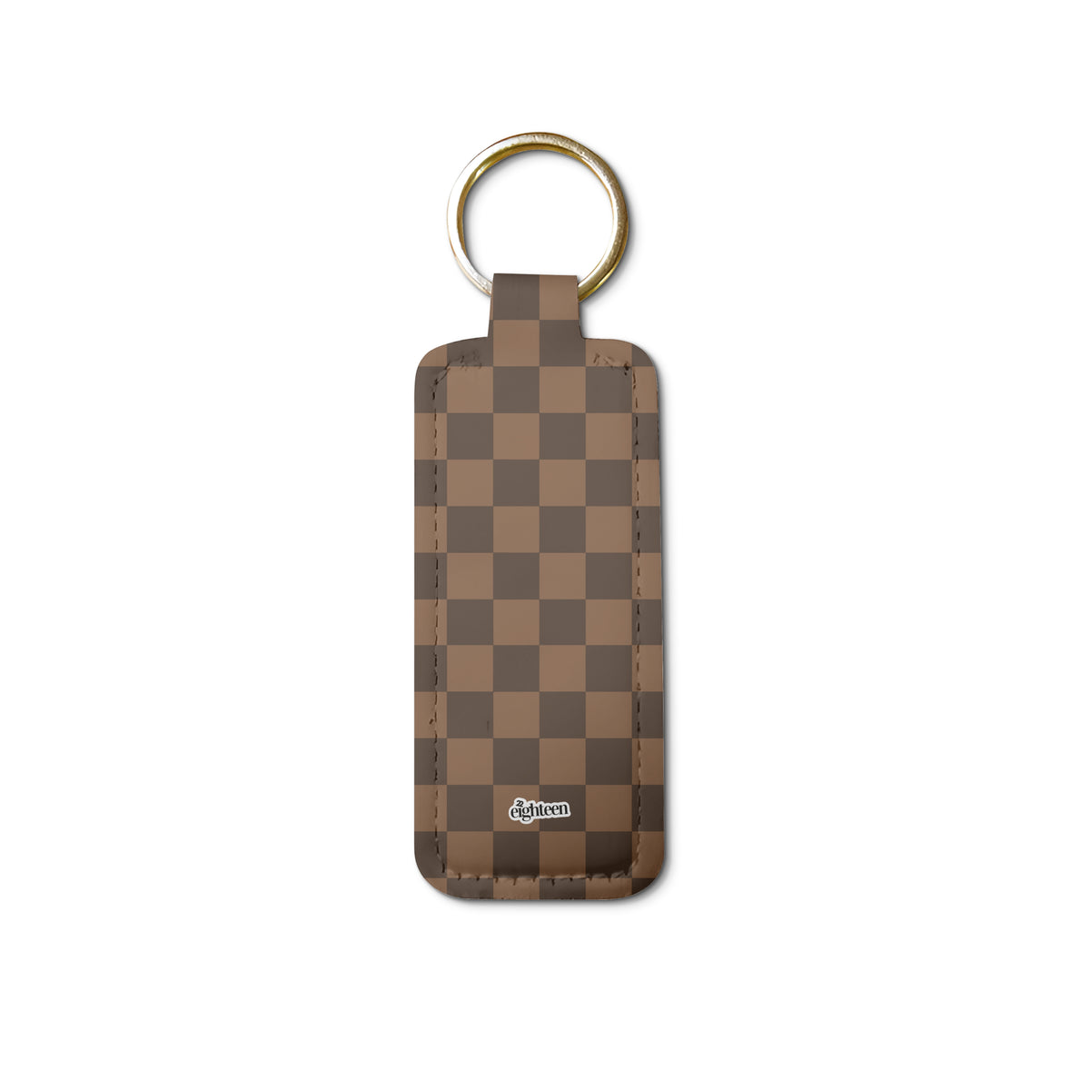 Chocolatte Check, Please! Lip Balm Pouch Keychain