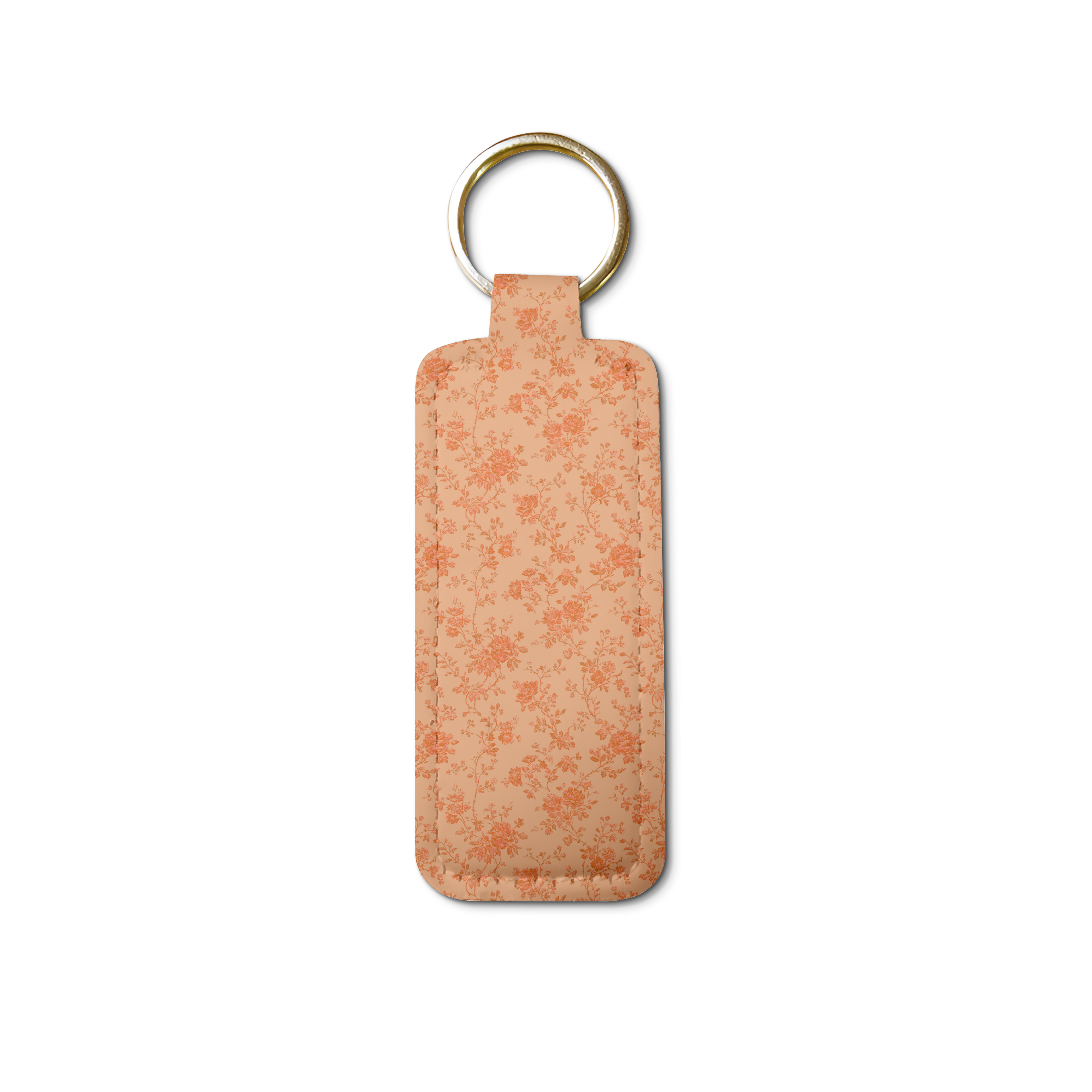 Brown Sugar Bloom  Lip Balm Pouch Keychain