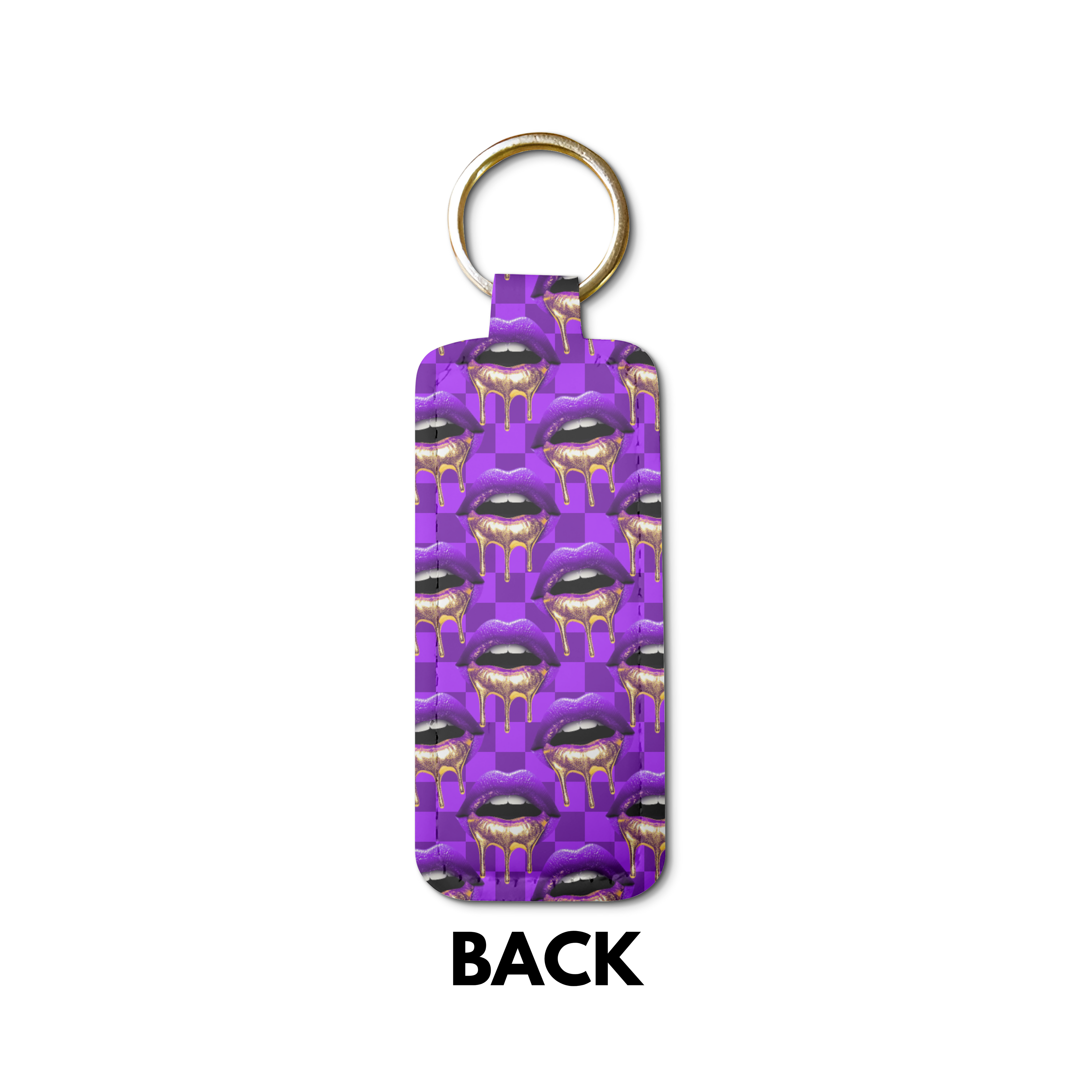Ms Pouty Lip Balm Pouch Keychain