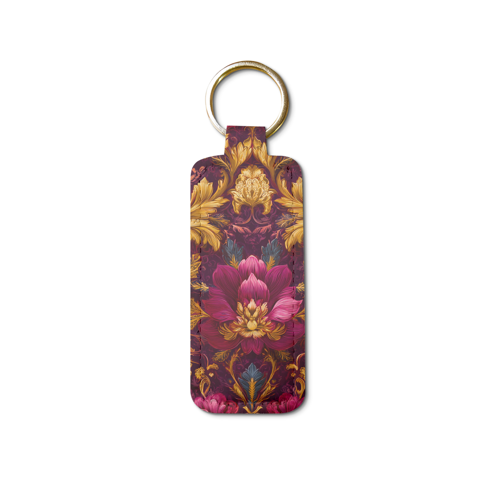 Gilded Dreams Lip Balm Pouch Keychain