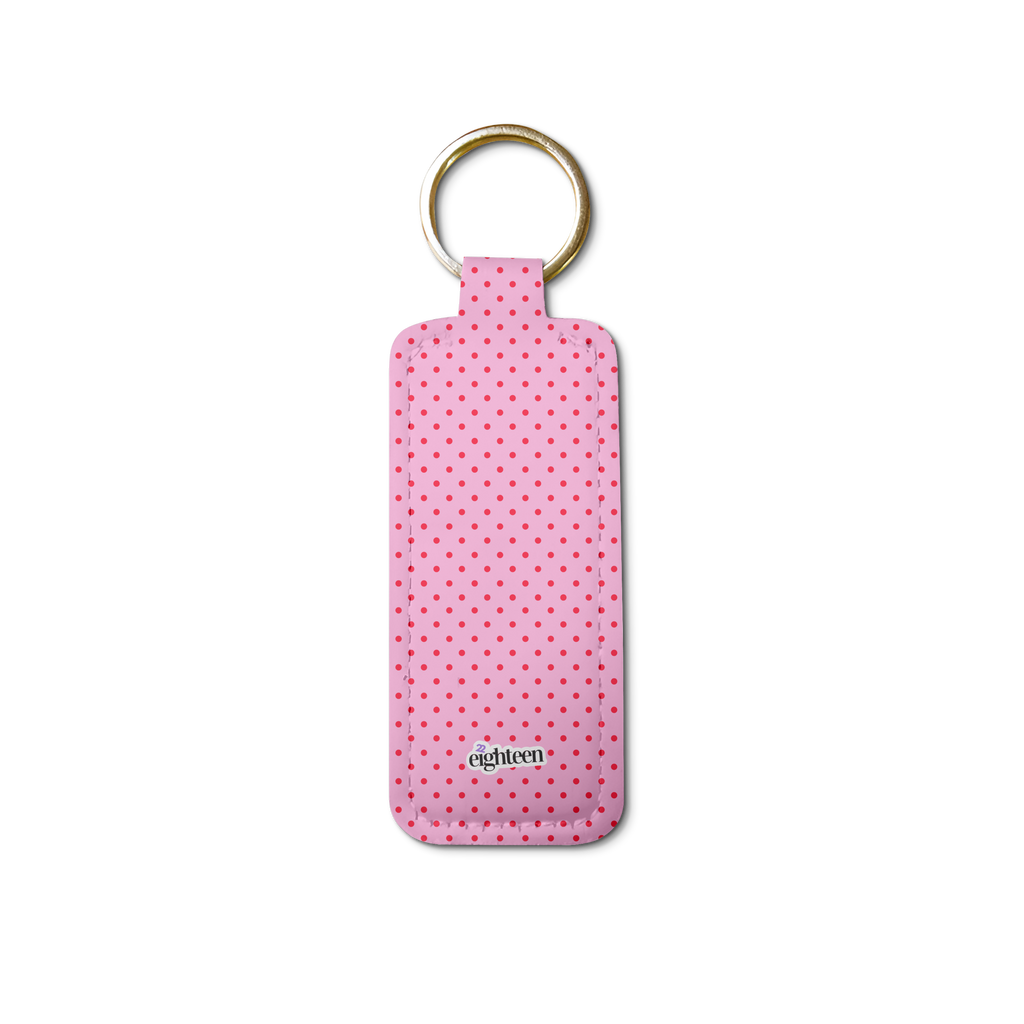 Love Dotty Lip Balm Pouch Keychain