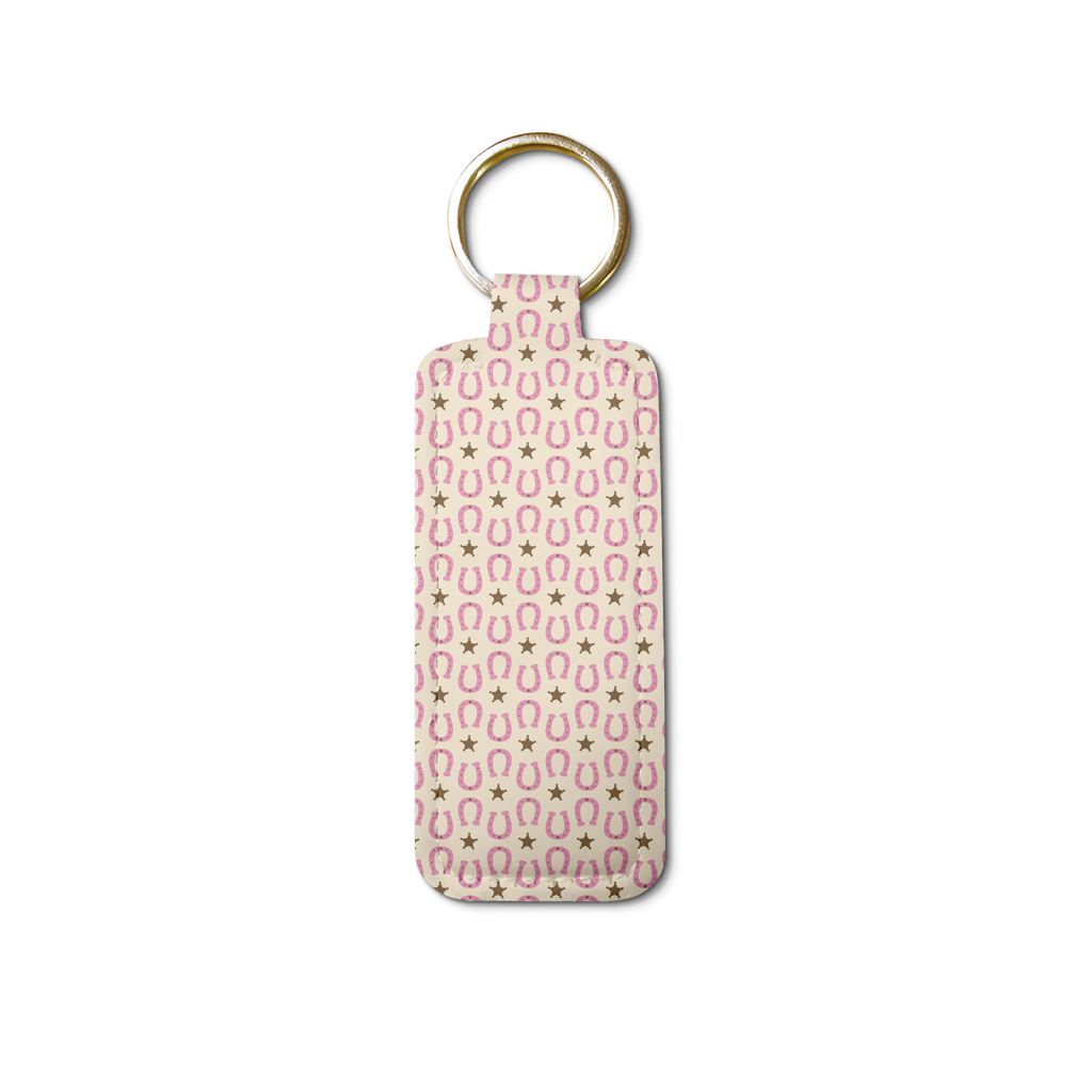 Pink Rodeo Lip Balm Pouch Keychain