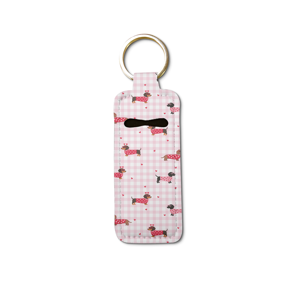Puppy Love Lip Balm Pouch Keychain